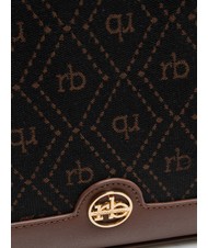 ROCCOBAROCCO FRIDA Borsa shopping in tessuto jacquard cioccolato - Borse Donna - 3