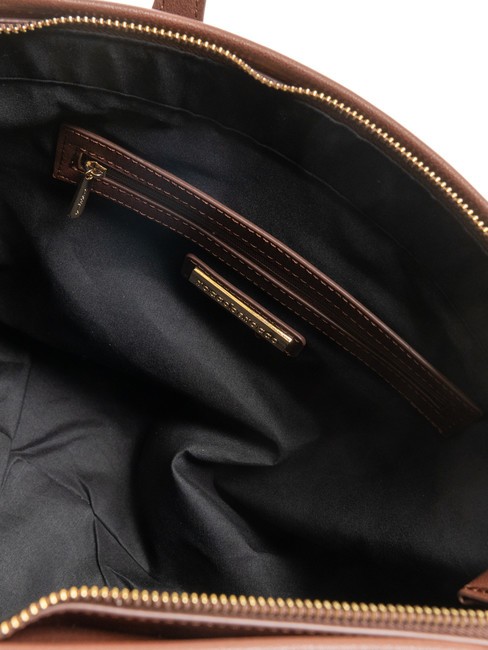 FRIDA Borsa shopping in tessuto jacquard cioccolato - Borse Donna