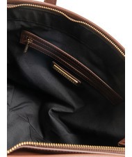 ROCCOBAROCCO FRIDA Borsa shopping in tessuto jacquard cioccolato - Borse Donna - 5