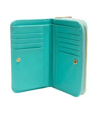 ROCCOBAROCCO BRIGITTE Portamonete grande con flap celeste - Portafogli Donna - 2