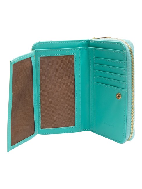 BRIGITTE Portamonete grande con flap celeste - Portafogli Donna