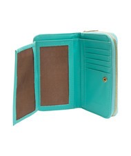 ROCCOBAROCCO BRIGITTE Portamonete grande con flap celeste - Portafogli Donna - 3