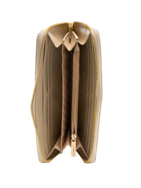 BRIGITTE Portafoglio grande zip around tan - Portafogli Donna