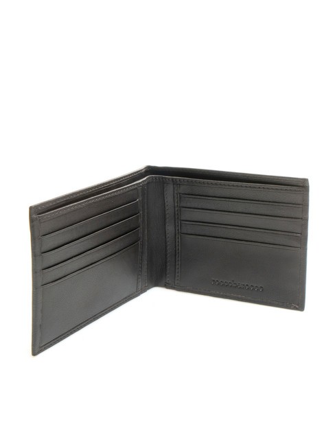 ROUND Portafoglio in pelle 8 cc moro - Portafogli Uomo