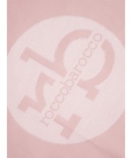 ROCCOBAROCCO RB Sciarpa con logo all over rosa - Sciarpe - 4