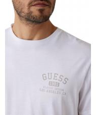 GUESS BSC CLASSIC T-Shirt in cotone purwhite - T-shirt Uomo - 3