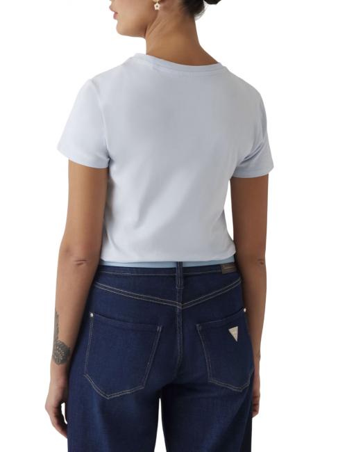 SS SCRIPT LACE LOGO EASY  T-Shirt in cotone airway blue - T-shirt e Top Donna