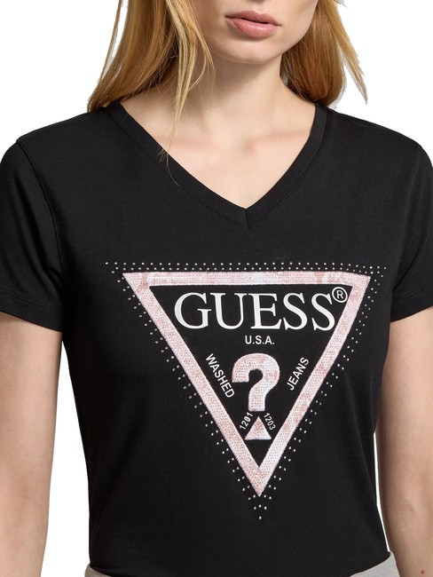 SS VN PYTHON TRIANGLE T-shirt a maniche corte jetbla - T-shirt e Top Donna