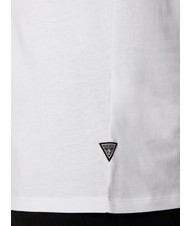 GUESS SS BSC VELVET LOGO  T-Shirt in cotone purwhite - T-shirt Uomo - 4