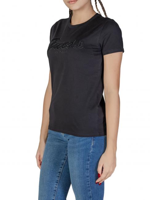 SS SCRIPT LACE LOGO EASY  T-Shirt in cotone jetbla - T-shirt e Top Donna