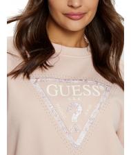 GUESS PYTHON TRIANGLE Felpa mellow pink - Felpe Donna - 3