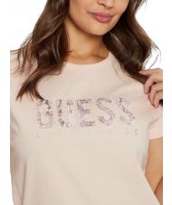 GUESS SS CN PYTHON T-Shirt in cotone mellow pink - T-shirt e Top Donna - 3