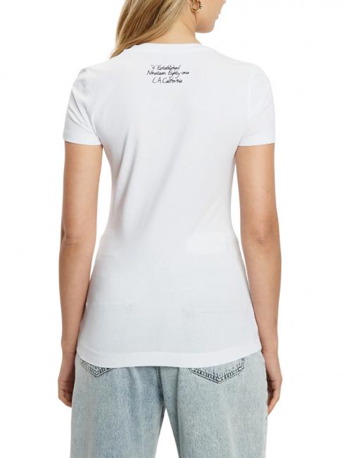 SS CN TRIANGLE FLOWER T-Shirt in cotone purwhite - T-shirt e Top Donna