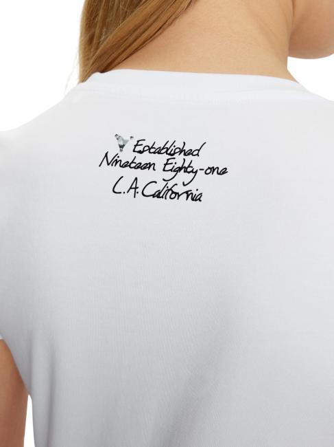 SS CN TRIANGLE FLOWER T-Shirt in cotone purwhite - T-shirt e Top Donna