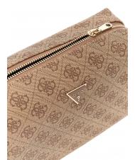 GUESS ORLINA Beauty case logo 4G all over LATTE LOGO - Beauty Case - 3