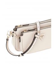 GUESS NOELLE Borsa doppia a tracolla bone - Borse Donna - 3