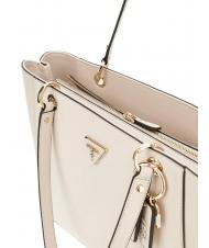 GUESS NOELLE Borsa shopper saffiano bone - Borse Donna - 3