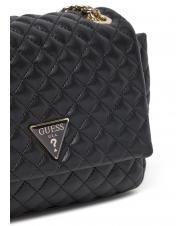 GUESS ECO RIANEE Borsa convertible trapuntata NERO - Borse Donna - 3
