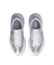 LIUJO EVA 02 Sneakers in pelle e lurex white/silver - Scarpe Donna - 3