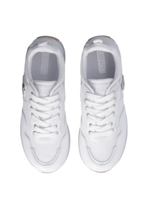 MAXI WONDER 01 Sneakers platform in pelle e mesh white - Scarpe Donna