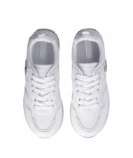 LIUJO MAXI WONDER 01 Sneakers platform in pelle e mesh white - Scarpe Donna - 3