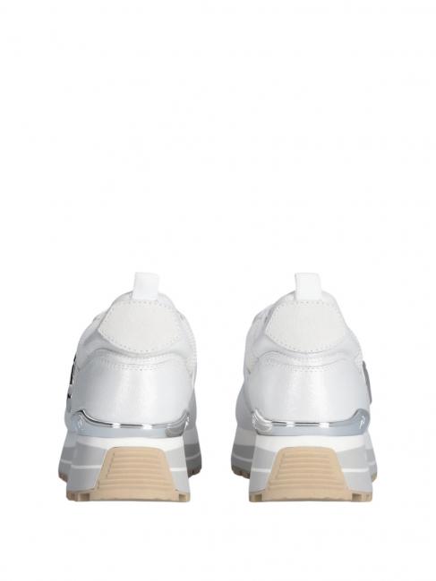 MAXI WONDER 01 Sneakers platform in pelle e mesh white - Scarpe Donna