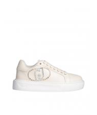 LIUJO KYLIE 32 Sneakers con logo gioiello ivory - Scarpe Donna - 2