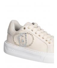 LIUJO KYLIE 32 Sneakers con logo gioiello ivory - Scarpe Donna - 5