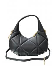 LOVE MOSCHINO GEOMETRIC Borsa a spalla con tracolla Nero - Borse Donna - 3