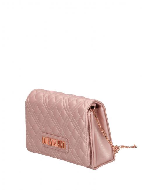 QUILTED Pochette con tracolla catena powder - Borse Donna