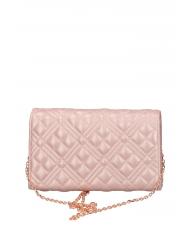 LOVE MOSCHINO QUILTED Pochette con tracolla catena powder - Borse Donna - 3