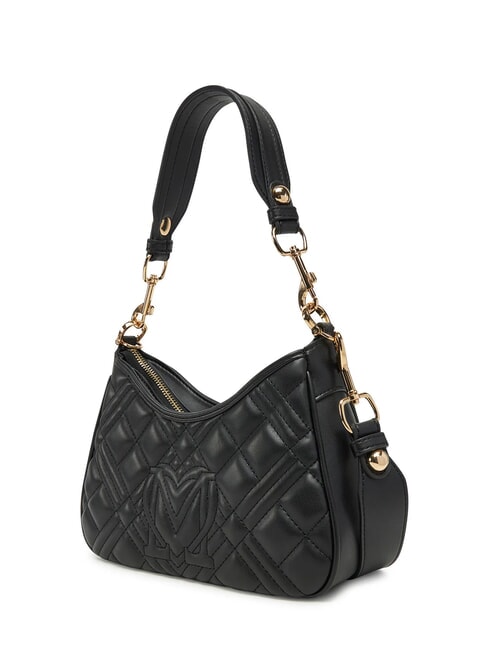GEOMETRIC QUILTED Borsa a tracolla Nero - Borse Donna