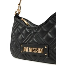 LOVE MOSCHINO GEOMETRIC QUILTED Borsa a tracolla Nero - Borse Donna - 3
