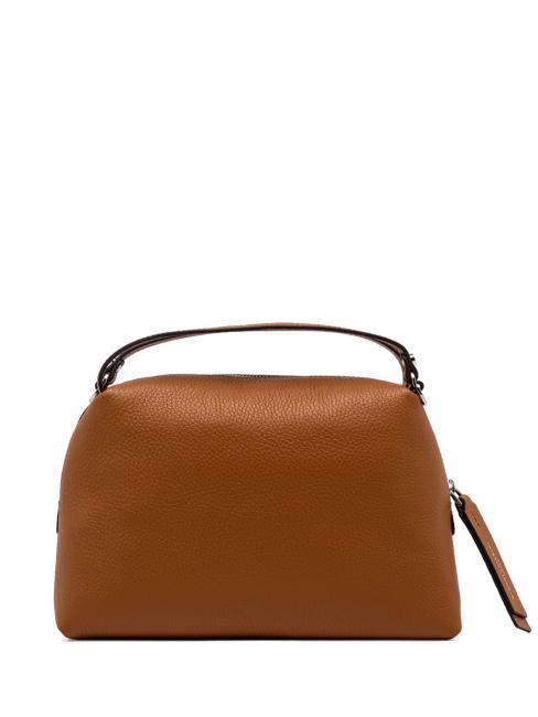 ALIFA Borsa in pelle con tracolla caramello - Borse Donna