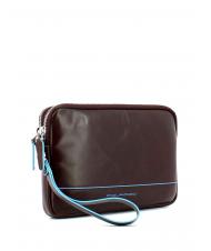 PIQUADRO BLUE SQUARE Pochette in pelle con polsierina MOGANO - Tracolle Uomo - 2
