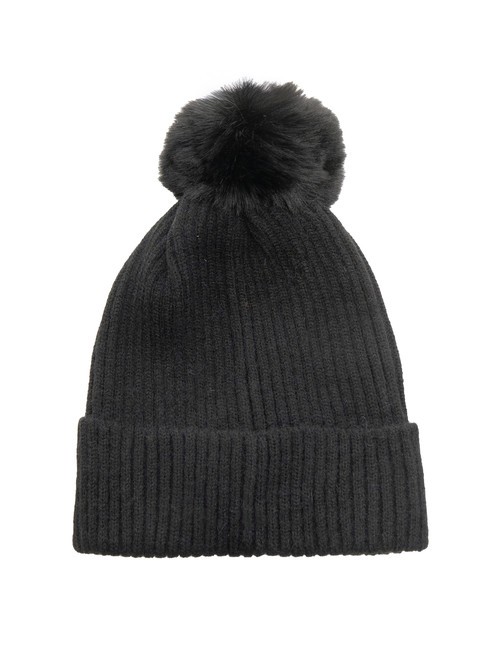 PON PON Berretto con risvolto nero - Cappelli