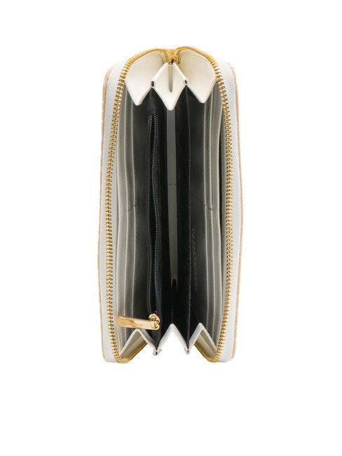 FRIDA Portafoglio grande jacquard off white - Portafogli Donna