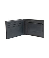 ROCCOBAROCCO PLAIN Portafoglio in pelle con flap e portamonete blu - Portafogli Uomo - 3