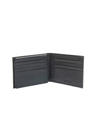 ROCCOBAROCCO PLAIN Portafoglio in pelle con flap blu - Portafogli Uomo - 3