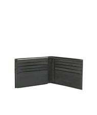 ROCCOBAROCCO PLAIN Portafoglio in pelle con flap nero - Portafogli Uomo - 3