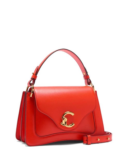 C-ME CALF COCKER Borsa piccola in pelle con tracolla gazpacho - Borse Donna