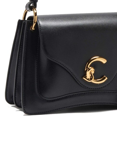 C-ME CALF COCKER Borsa piccola in pelle con tracolla Nero - Borse Donna