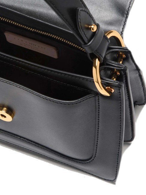 C-ME CALF COCKER Borsa piccola in pelle con tracolla Nero - Borse Donna