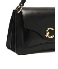 COCCINELLE C-ME CALF COCKER Borsa cartelletta in pelle con tracolla Nero - Borse Donna - 3