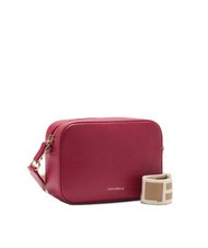 COCCINELLE TEBE Borsa a tracolla in pelle martellata sangria - Borse Donna - 2