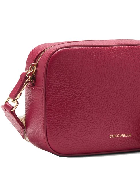 TEBE Borsa a tracolla in pelle martellata sangria - Borse Donna