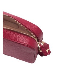 COCCINELLE TEBE Borsa a tracolla in pelle martellata sangria - Borse Donna - 4