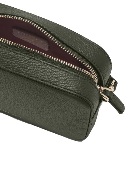 TEBE Borsa a tracolla in pelle martellata alga - Borse Donna