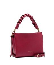 COCCINELLE BOHEME GRANA DOUBLE Borsa piccola a mano in pelle martellata sangria/skin - Borse Donna - 2