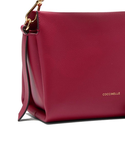 BOHEME GRANA DOUBLE Borsa piccola a mano in pelle martellata sangria/skin - Borse Donna